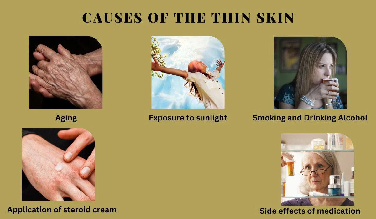 Causes of the thin skin