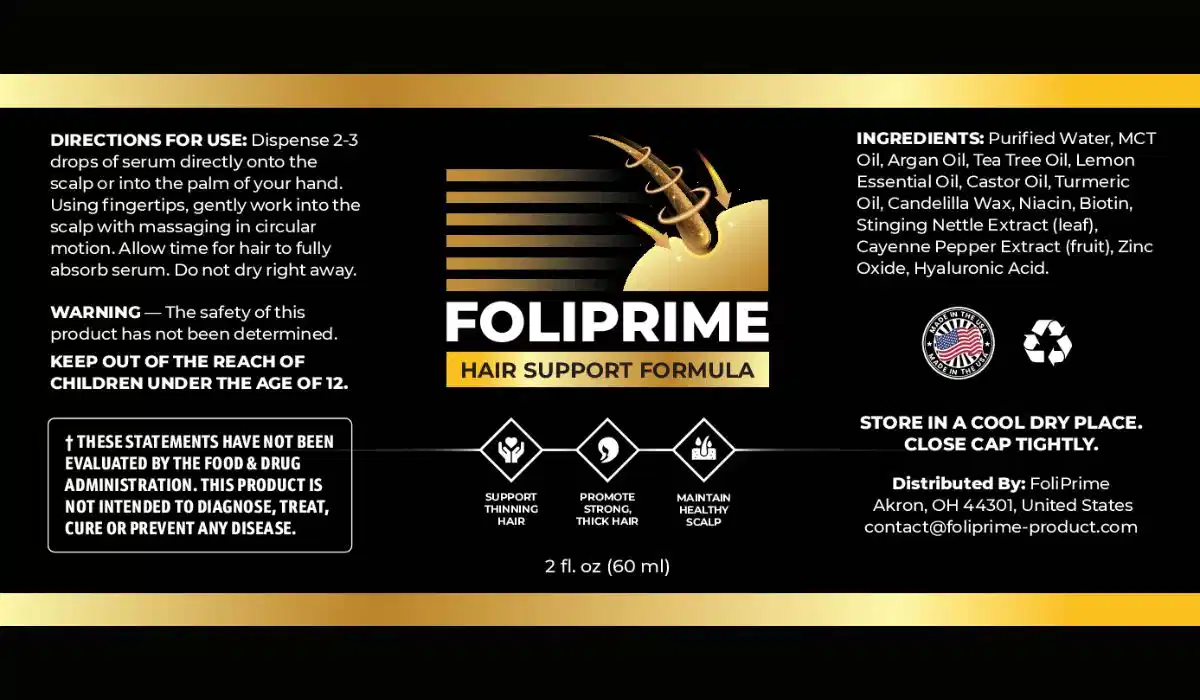 FoliPrime Label