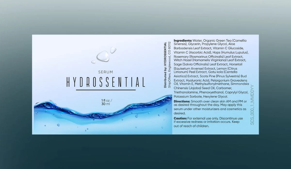 Hydrossential Supplement Facts