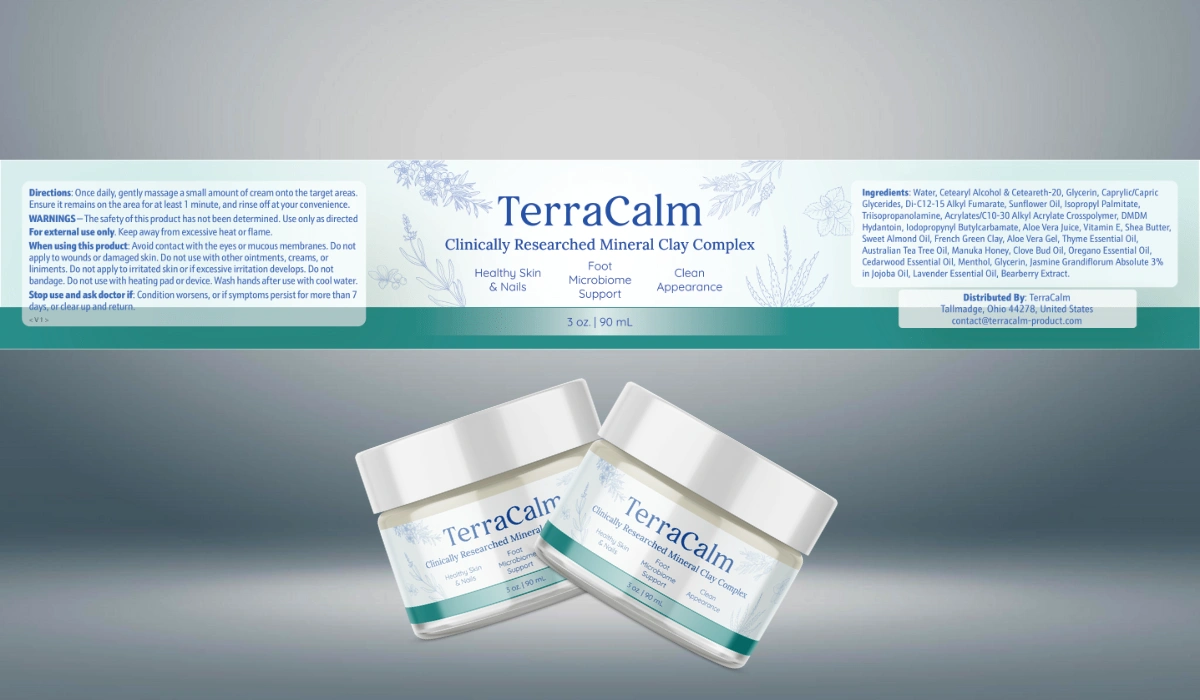 TerraCalm Supplement Label