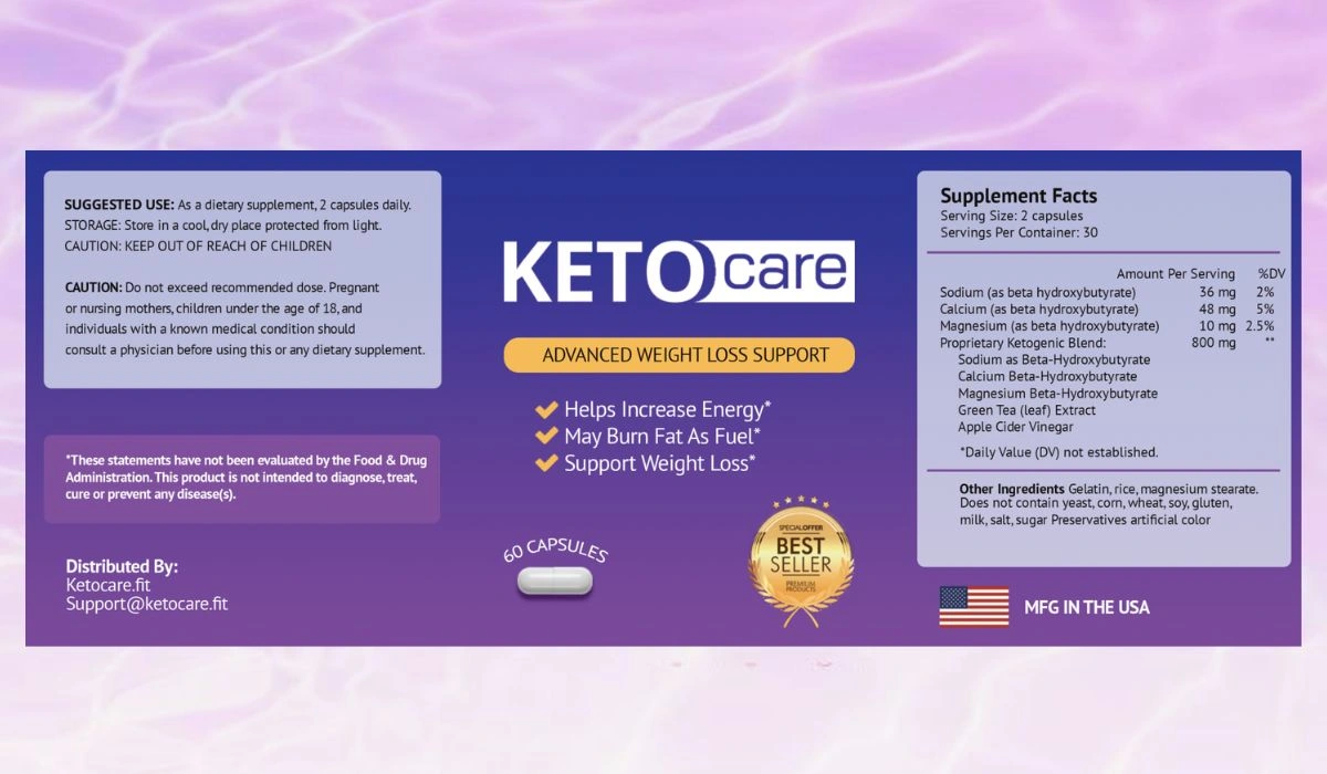 Keto Care Supplement Facts