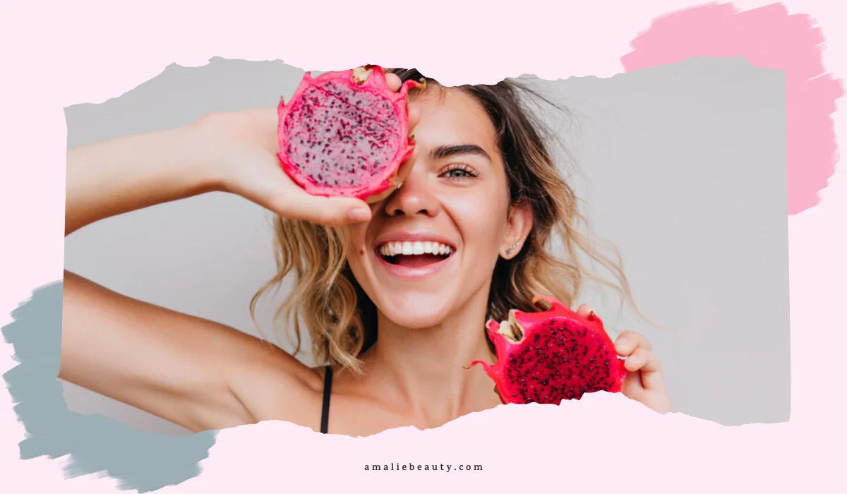 Pink dragon fruit for skin and health