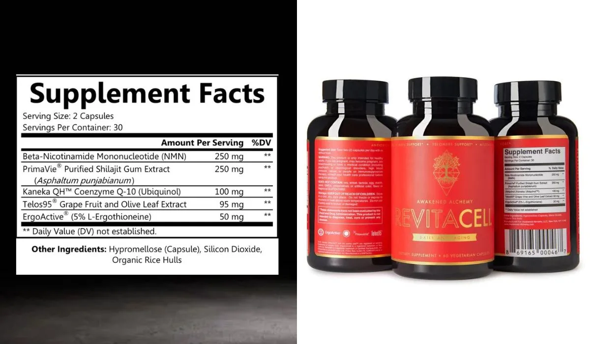 Revitacell Supplement Facts